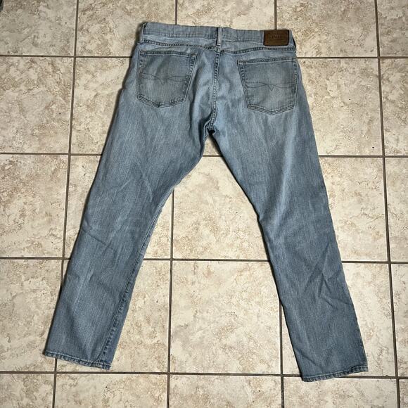 Polo Ralph Lauren Mens jeans 36 x 32 Light Wash Straight Authentic Dungarees - Picture 12 of 14
